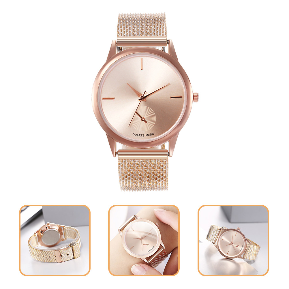 Luxury Watch White - Elegant Alloy Ladies Quartz Watch Lightweight