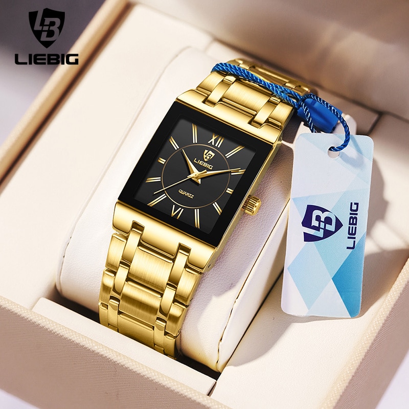 Luxury Watch Price - LiEBIG Luxury Golden Quartz Wristwatches For