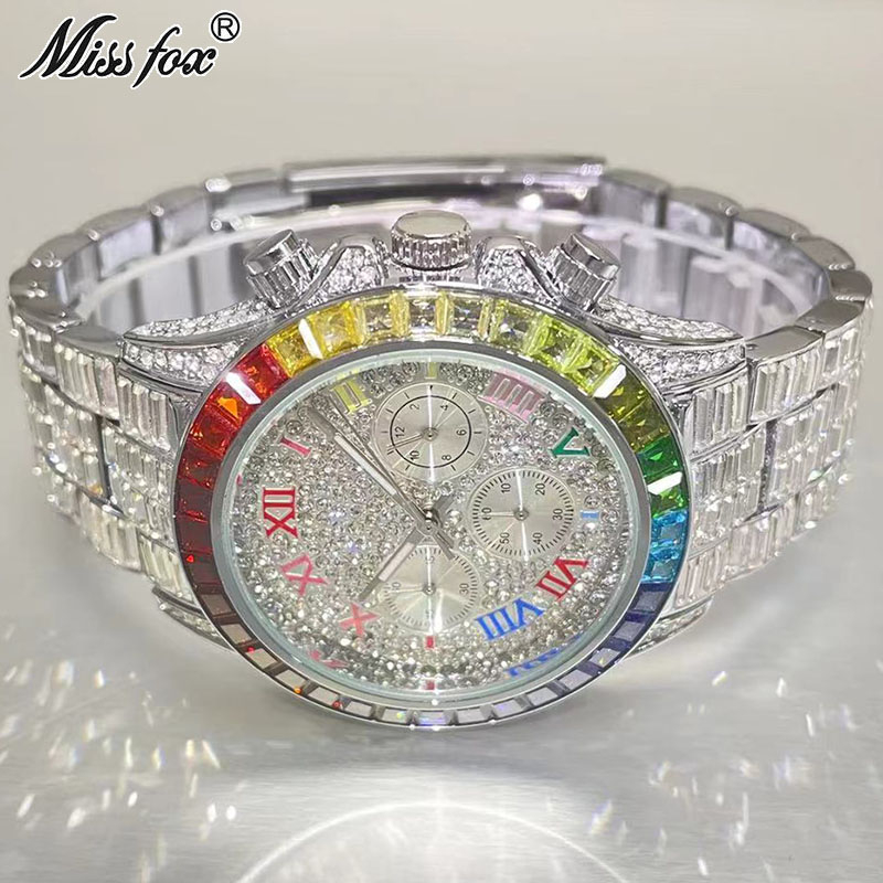 Luxury Watch Maker - MISSFOX Luxury Iced Watch For Men