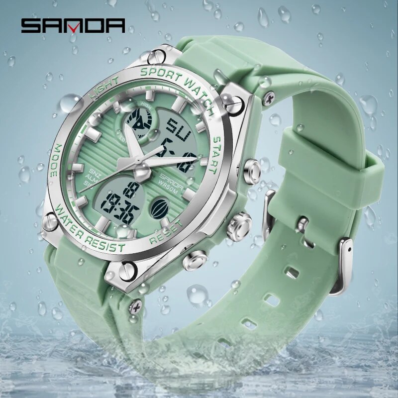 Perpetual Calendar Watch - SANDA Brand G Style LED Digital