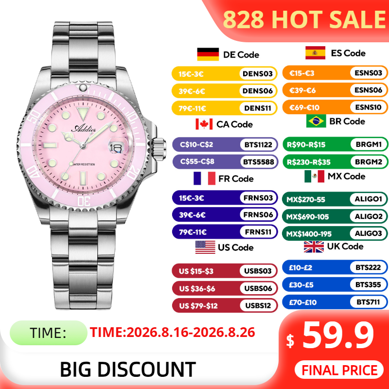 Luxury Watch Gift Box - ADDIES 36mm 50m Waterproof Women's Watches