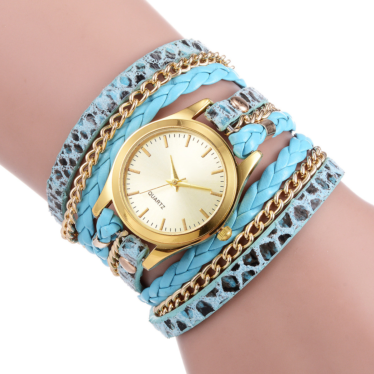 Women Leopard Texture Quartz W - Luxury Watch White recension och pris
