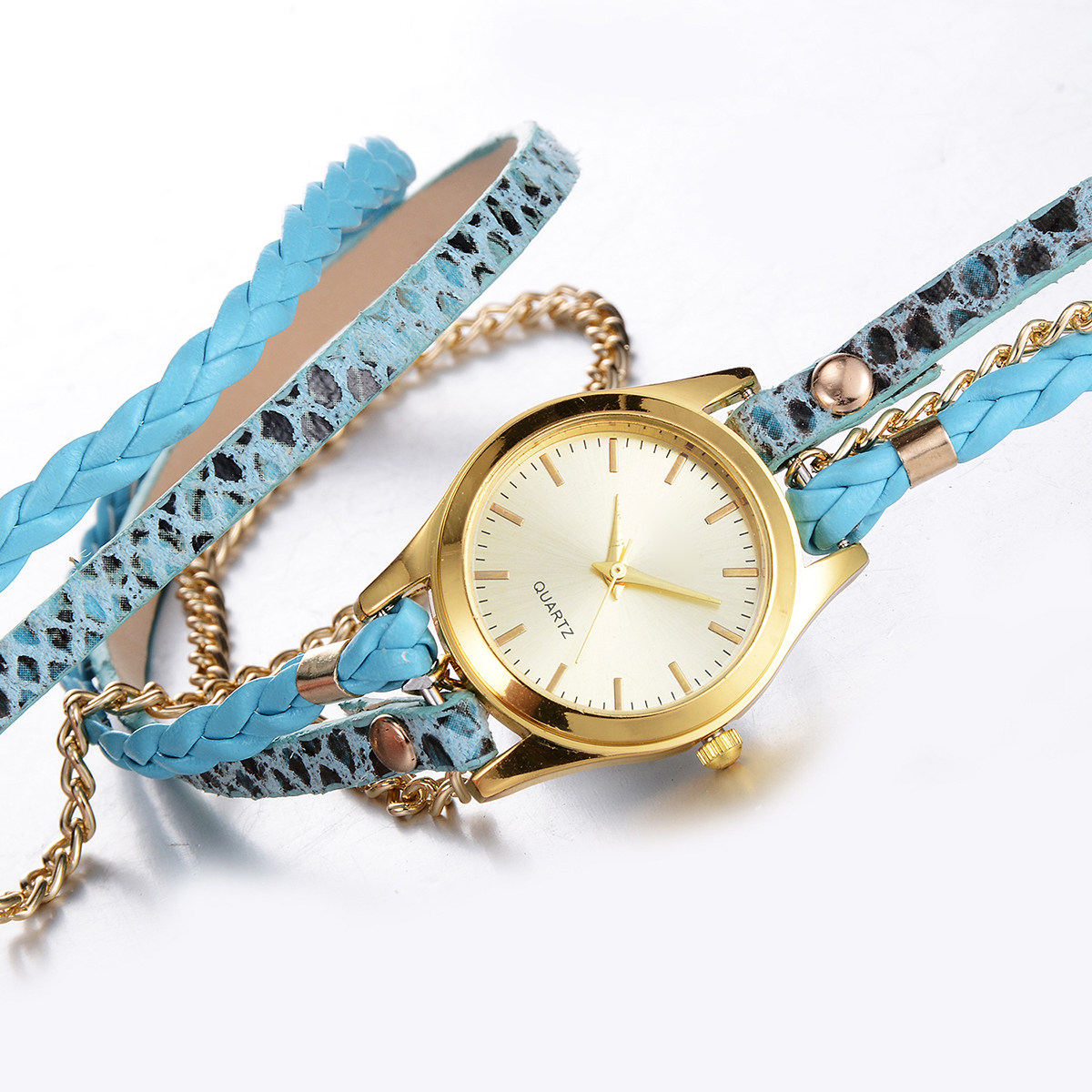 Women Leopard Texture Quartz W - Luxury Watch White recension och pris