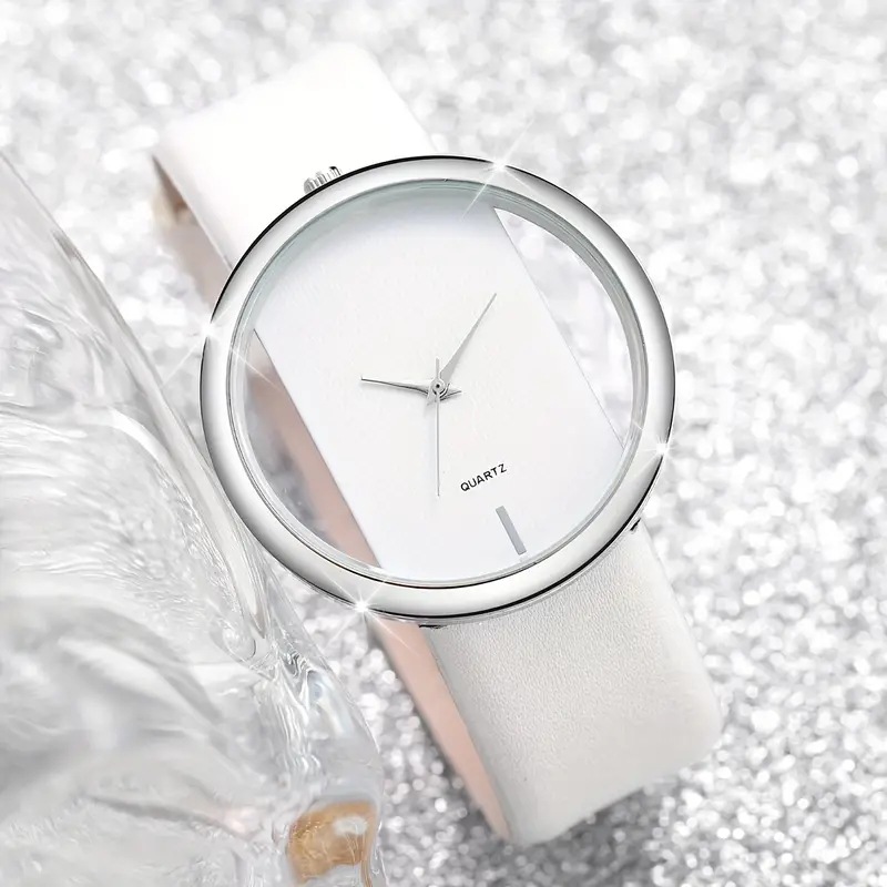 2pcs Fashion White Simple Watc - Luxury Watch White recension och pris