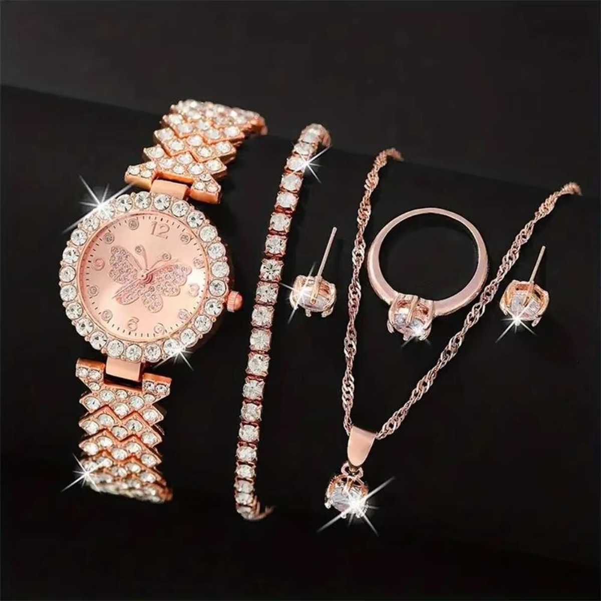 6PCS/Set Luxury Rhinestone But - Luxury Watch Gift Box recension och pris