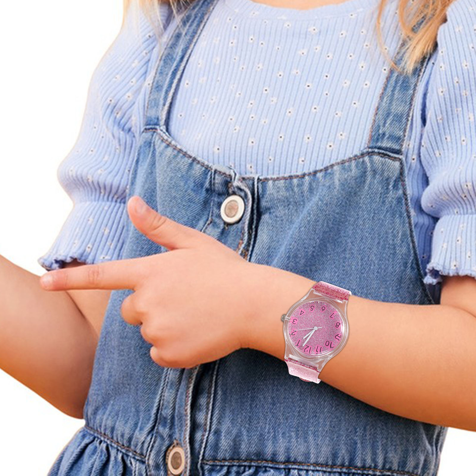 Kids Watch Colorful Shining De - Luxury Watch White recension och pris