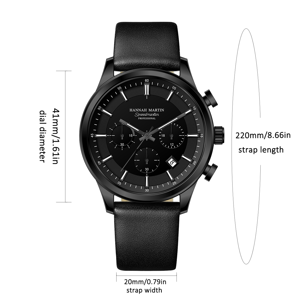 Hannah Martin Men Gift Box Men - Perpetual Calendar Watch recension och pris