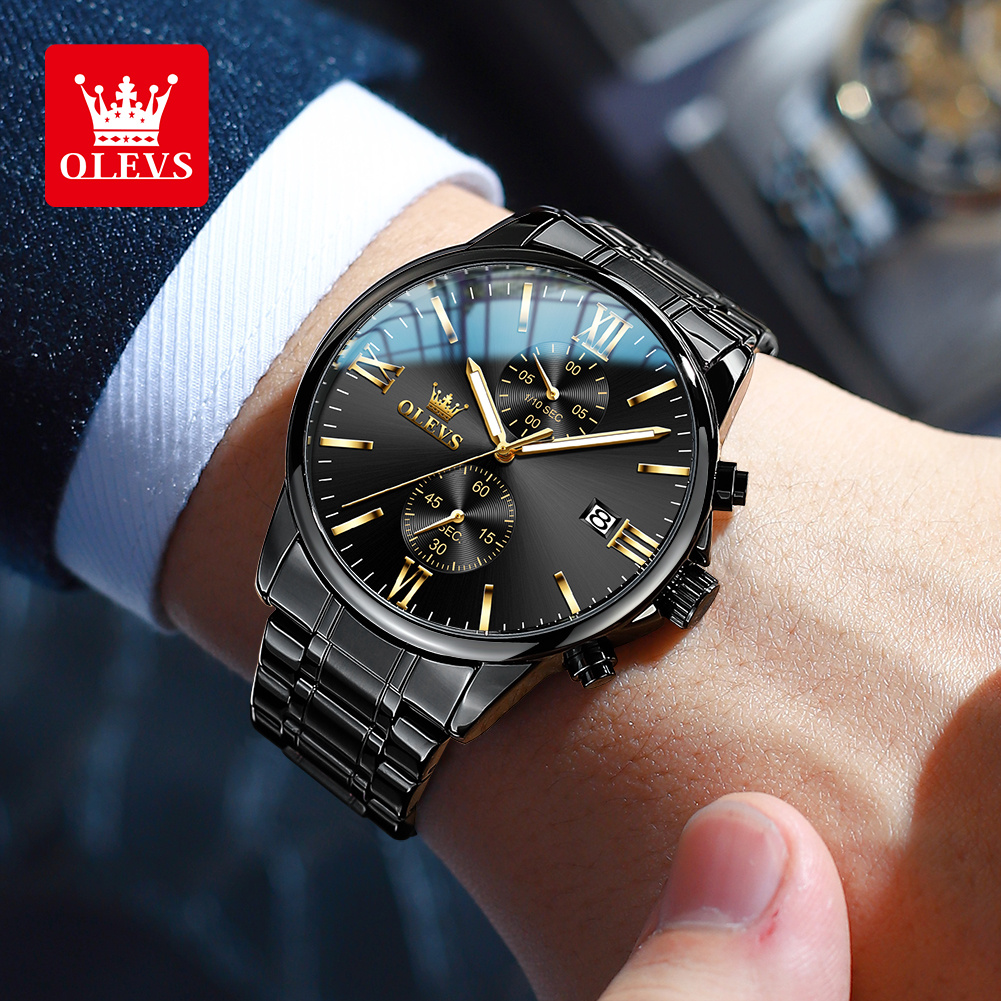 OLEVS 2886 Classic Black Quart - Luxury Watch Maker recension och pris