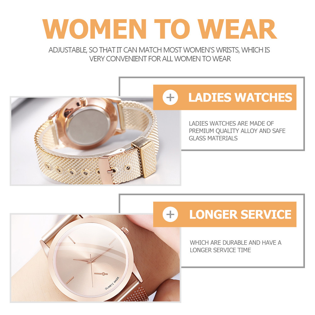 Elegant Alloy Ladies Quartz Wa - Luxury Watch White recension och pris