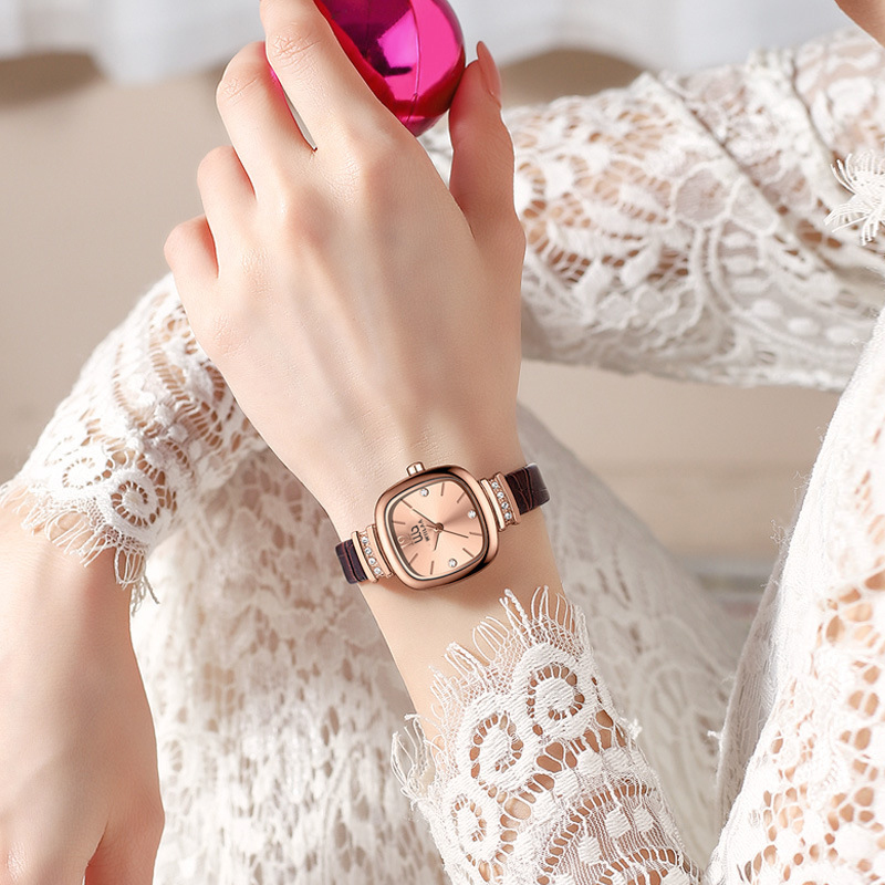 Women's Rose Gold Square Watch - Luxury Watch Vintage recension och pris