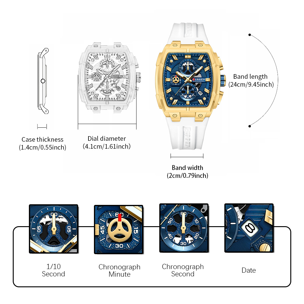 CURREN Luxury Vintage Watch fo - Luxury Watch Price recension och pris