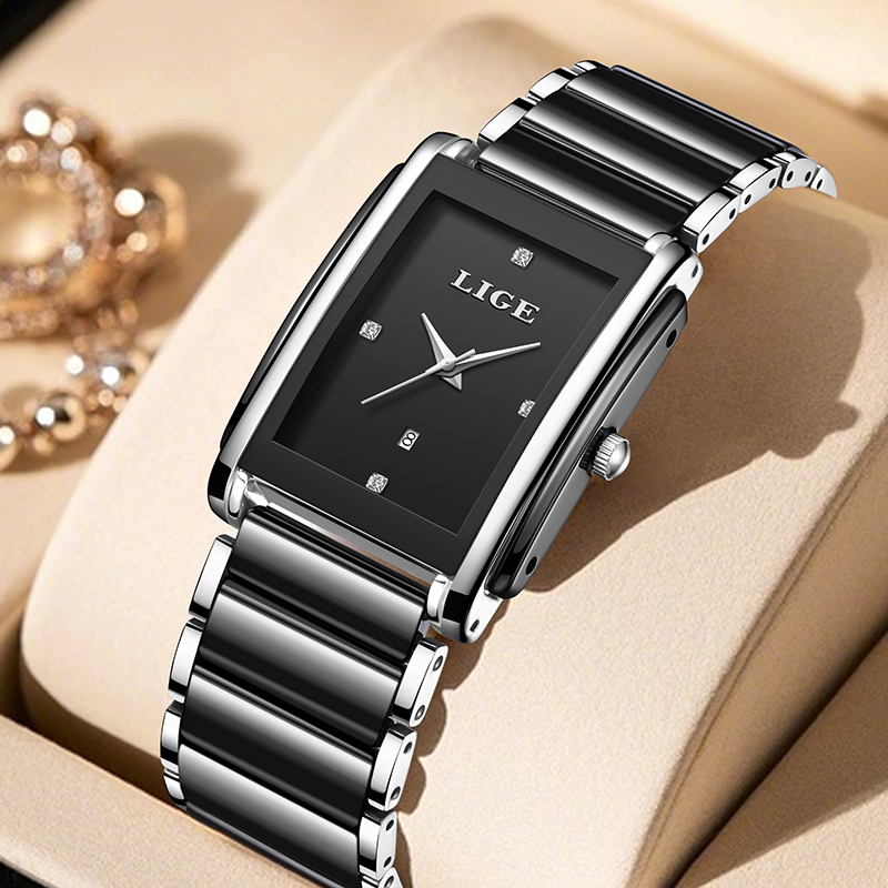 LIGE New Luxury Women Watches  - Luxury Watch Gift Box recension och pris
