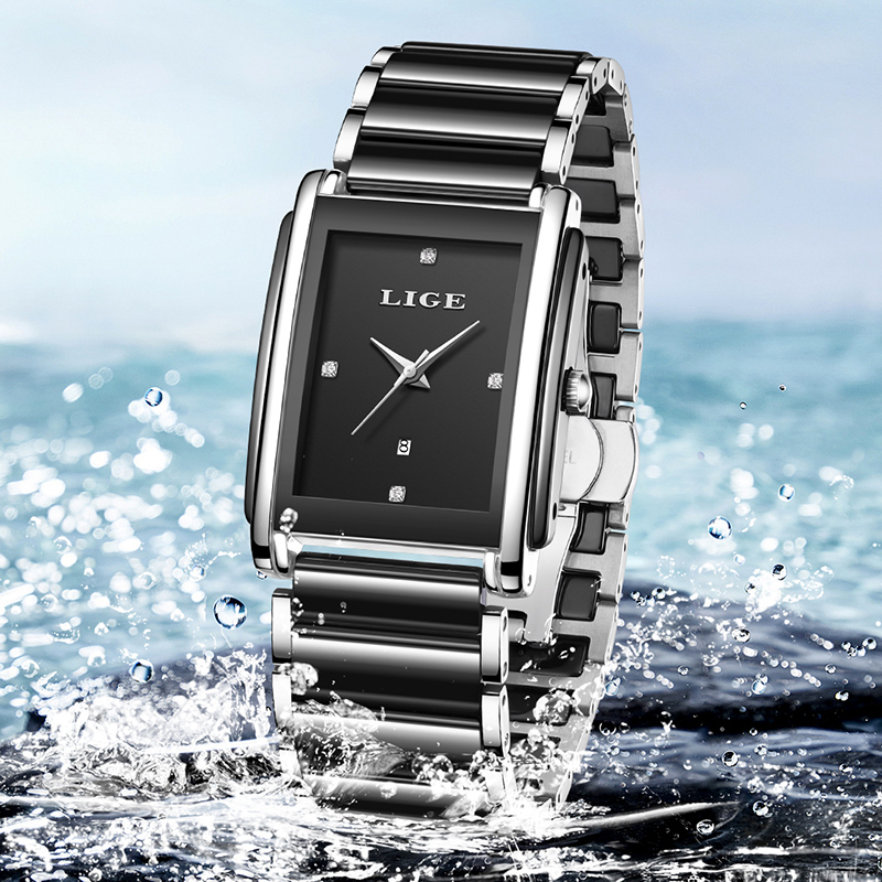 LIGE New Luxury Women Watches  - Luxury Watch Gift Box recension och pris