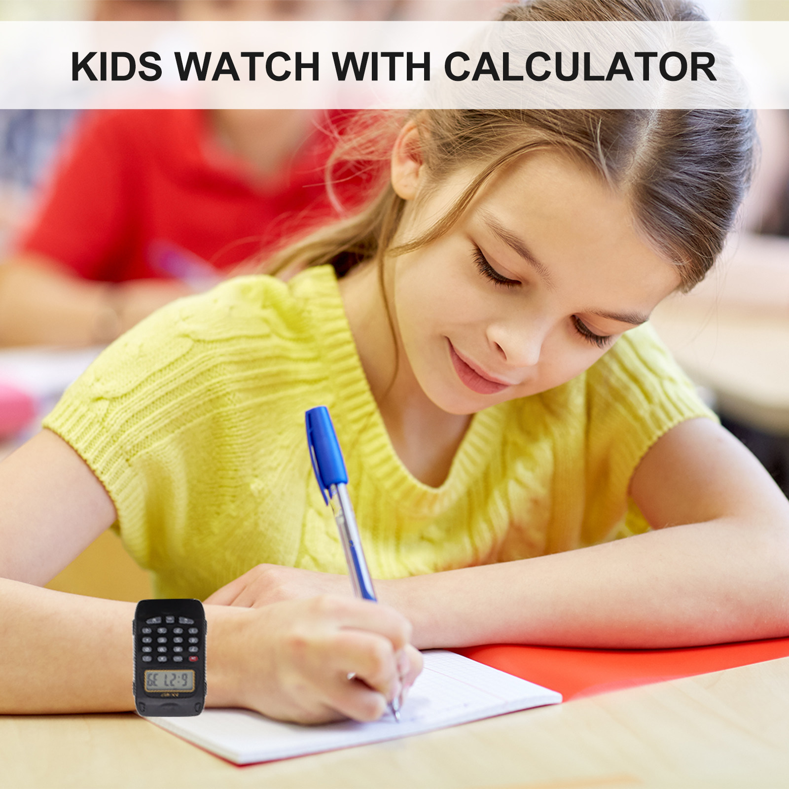 2Pcs Educational Calculator Wa - Luxury Watch White recension och pris