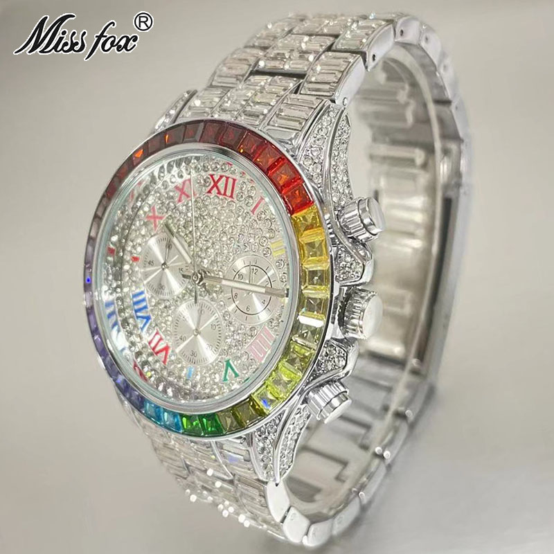 MISSFOX Luxury Iced Watch For  - Luxury Watch Maker recension och pris