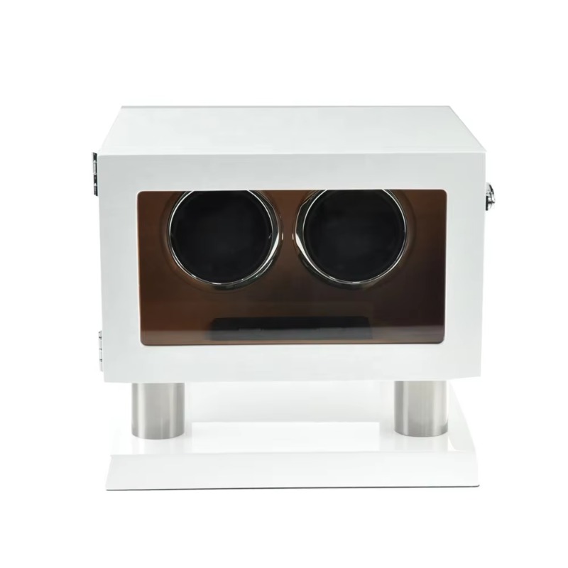 White Brown Leather Controller - Luxury Watch White recension och pris