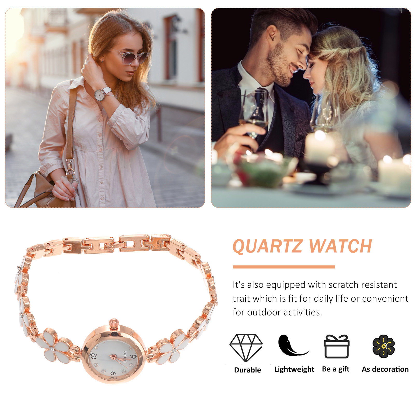 Exquisite Watch White Bracelet - Luxury Watch White recension och pris