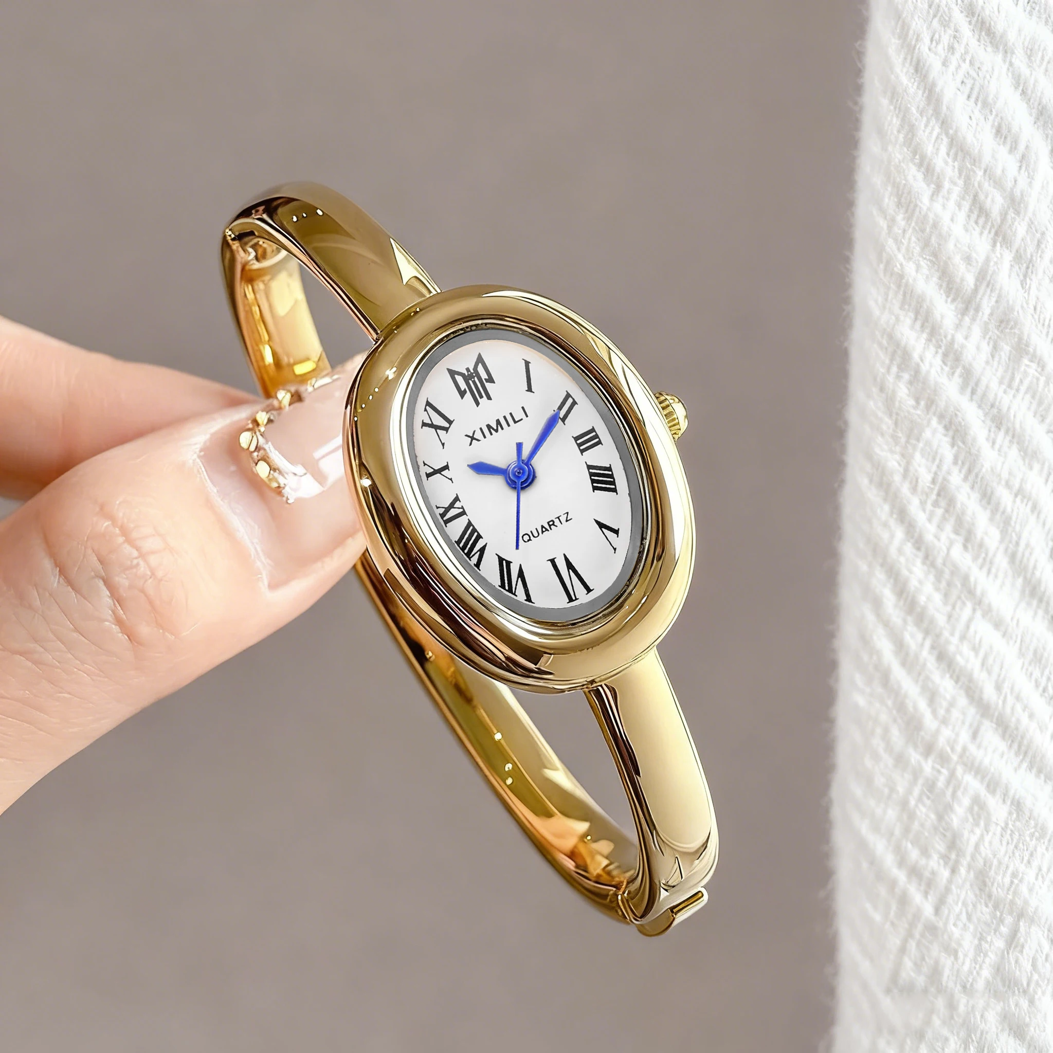 2026XIMILI Vintage Oval Bangle - Luxury Watch White recension och pris