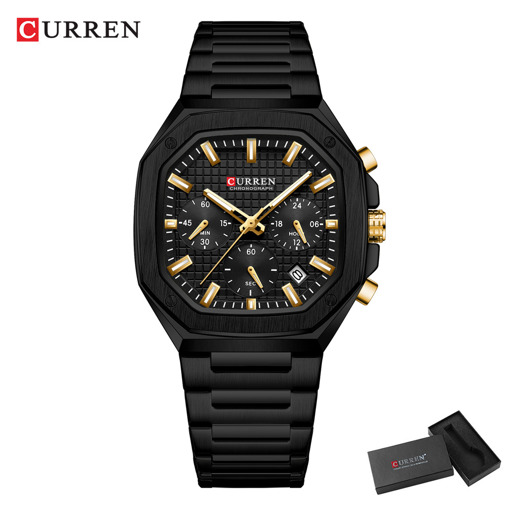 CURREN Luxury Square Chrono Wa - Luxury Watch Men recension och pris