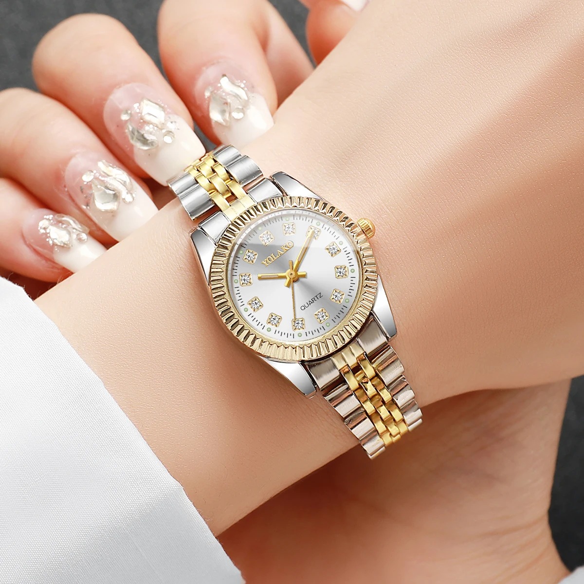 Fashion Rhinestone Women Quart - Luxury Watch Gift Box recension och pris