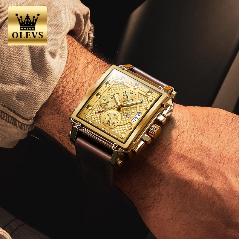 OLEVS Brand Mens Watches Water - Luxury Watch Straps recension och pris